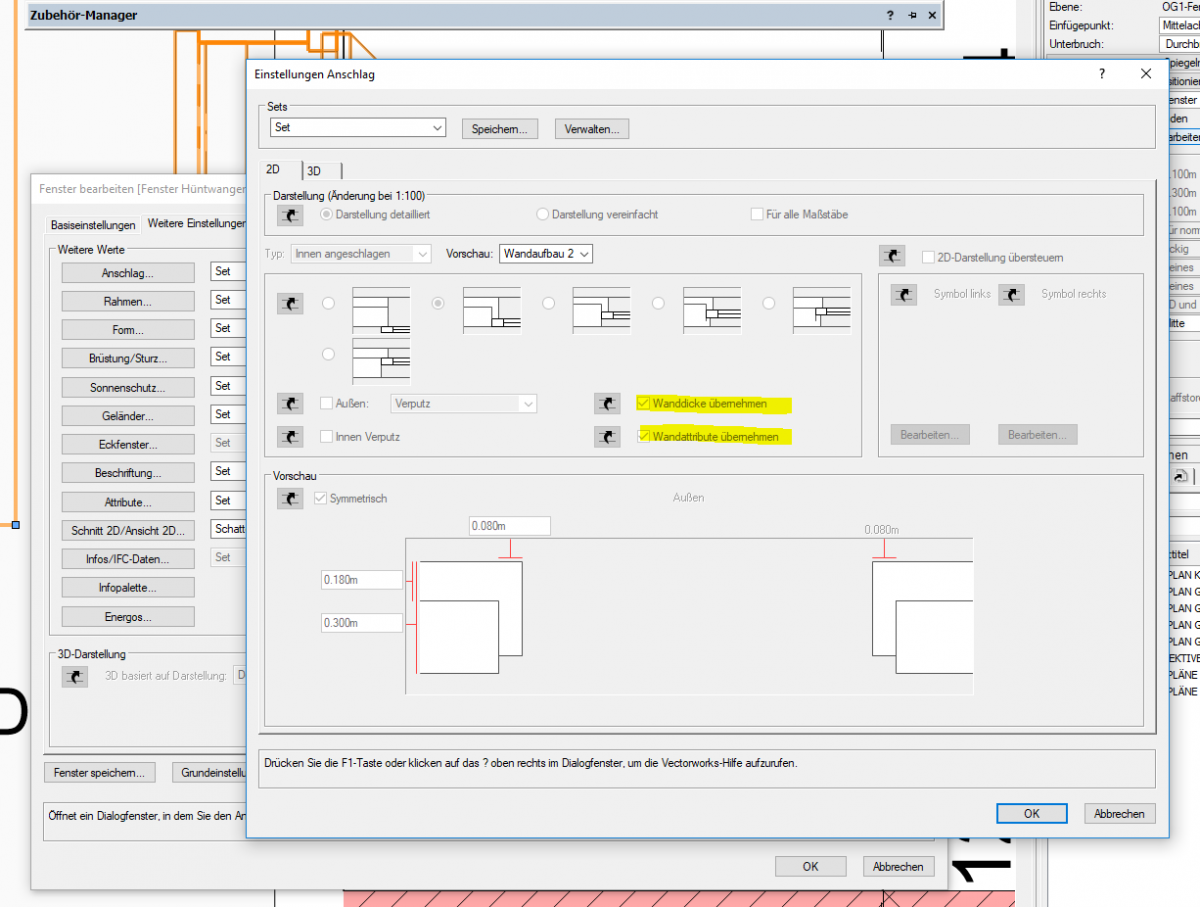 Fenster Darstellung Vectorworks Vectorworks Forum